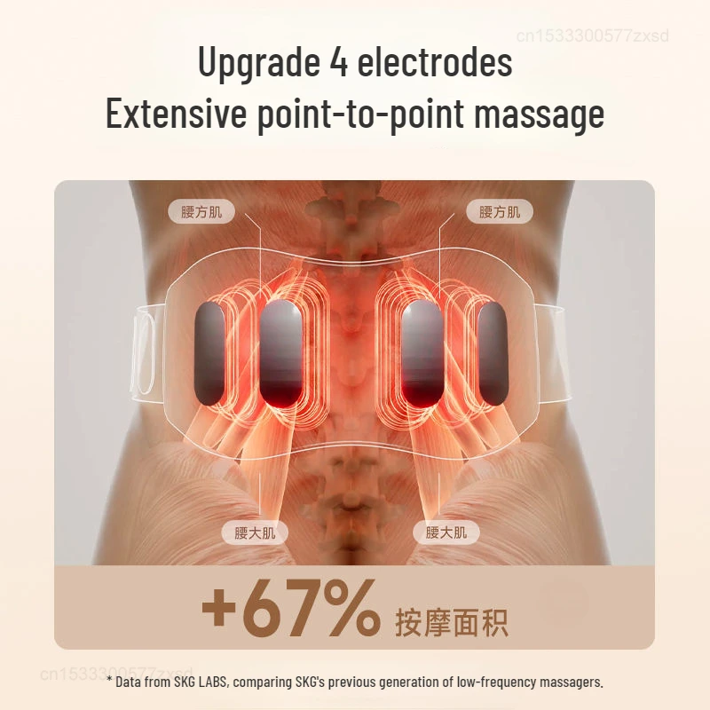 Массажный пояс Youpin SKG K5 TE, 9 зон, горячий компрессионный массаж, умный снятие талии, живота, горячий компрессионный массажер SKG