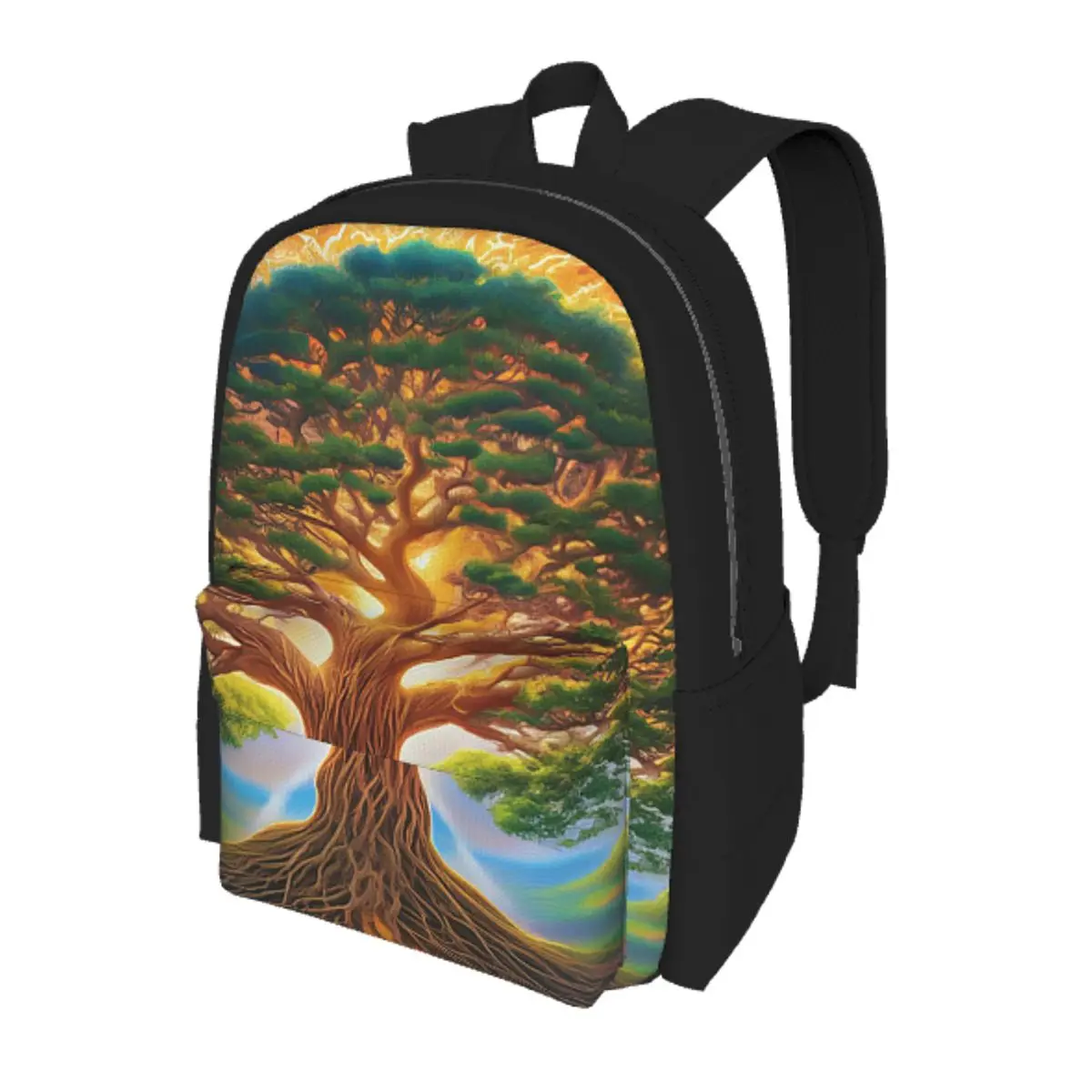 

Biblical World Tree Of Life Student Backpack School Bag Hiking Travel Daypack for Boys Girls Bookbag Shoulder Bags