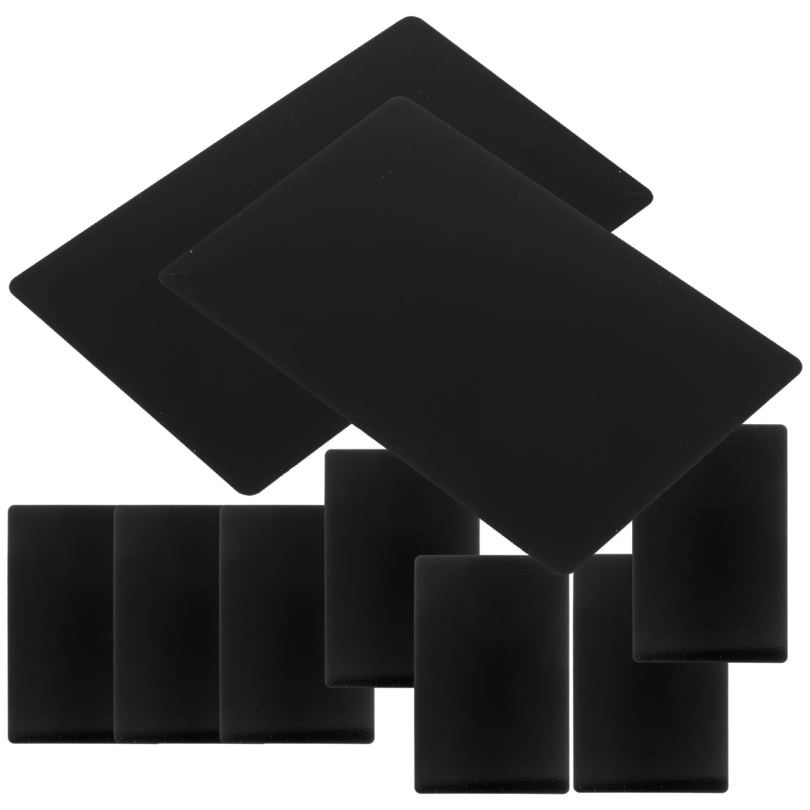 

10Pcs Engraved Blank Aluminum Business Cards Metal Name Cards Smooth DIY Metal Card for Laser Marking Business Card