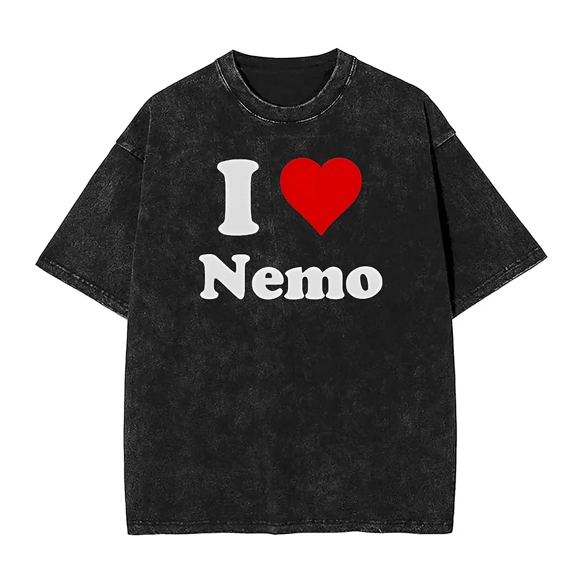 

I Love Nemo Eurovisions 2024 I Heart Nemo T Shirt Trending T Shirts Short Sleeve Tops Summer Cotton O Neck Oversized Top Tees