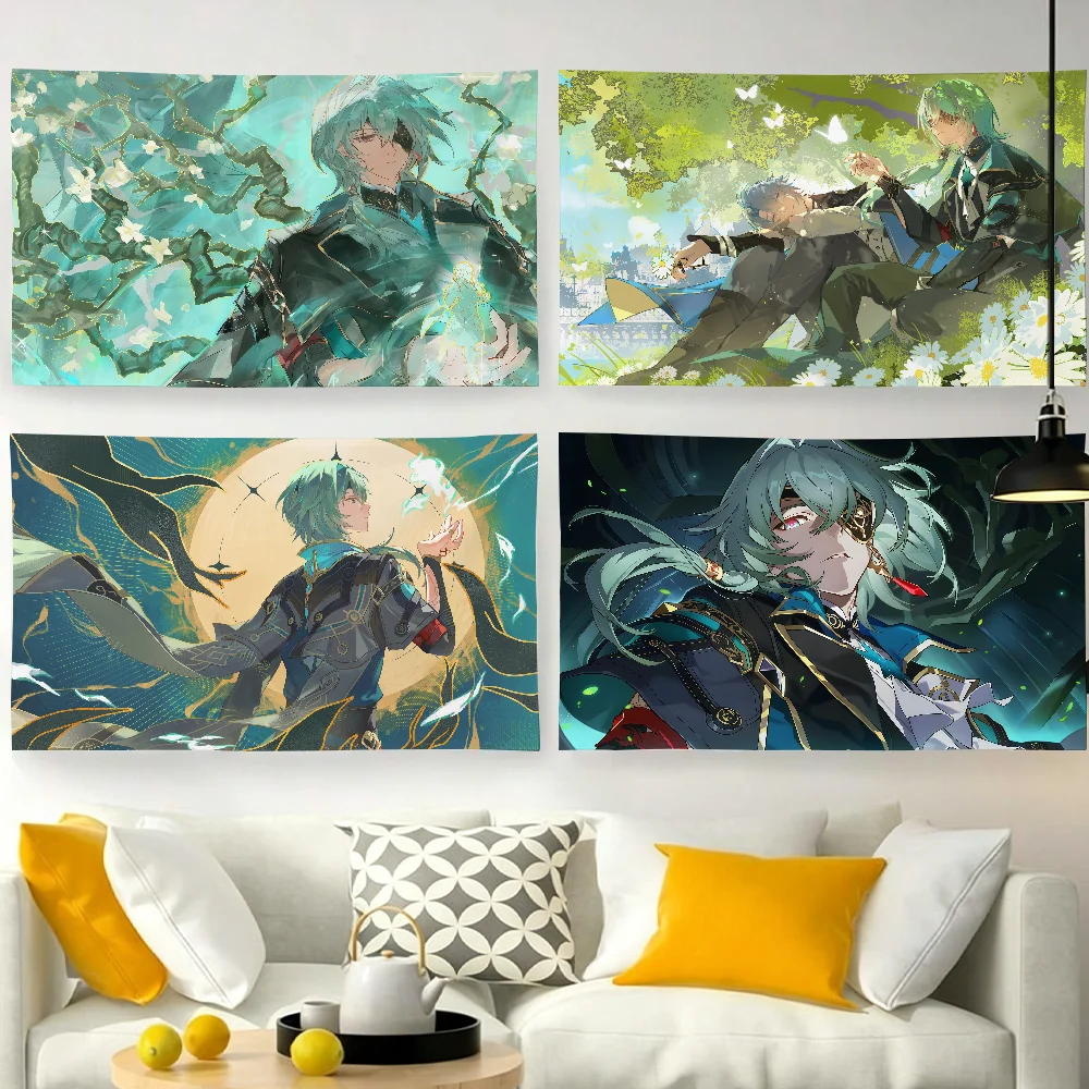 Anaxa Game Honkai Star Rail flag For Garden Party Living Room Home Wall Decor Banner Bedroom Outdoor Tapestry