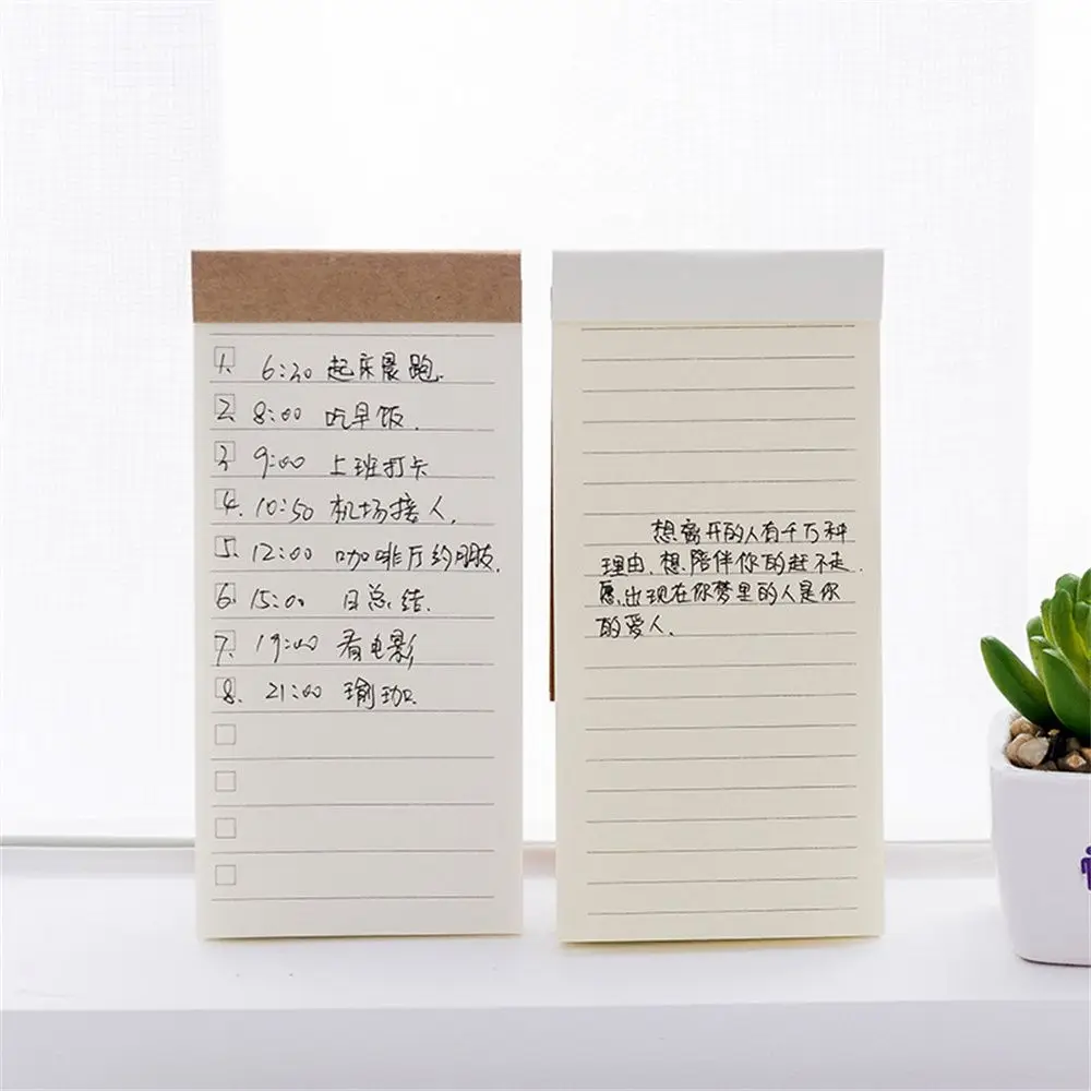 Picture 6: Stationery Tearable Minimalist Planner Kraft Paper Notebook Memo Pad Notepad