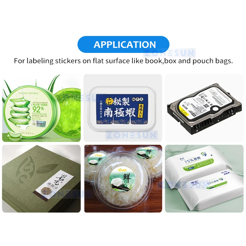 ZONESUN ZS-TB851 التلقائي سطح مستو آلة وضع العلامات تسمية علوية مسطحة التسمية قضيب حقائب مستحضرات التجميل معدات ZS-TB851