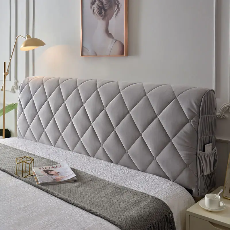 2024 Color Headboard Cover Whole Dust-proof Bed Back Protection Cover