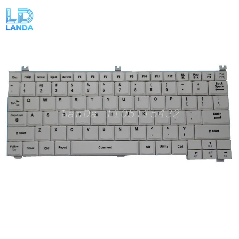 For GE Healthcare Ultrasound Keyboard For LOGIQ Book XP PRO 33829WX3 1569582365 White English US Medical Keyboard New