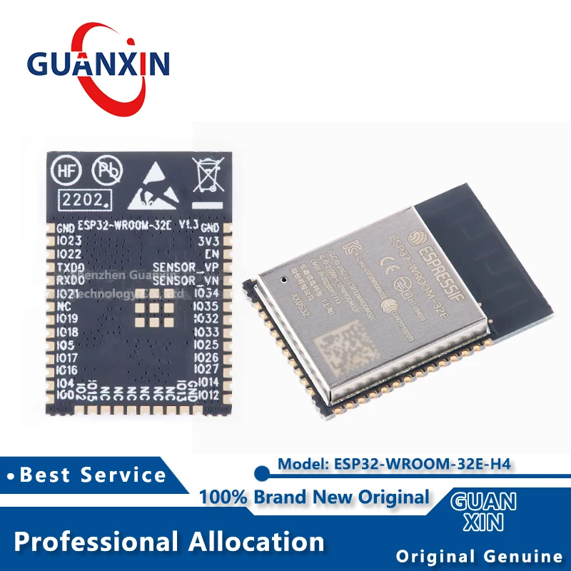 

100% New ESP32-WROOM-32E-H4 Wi-Fi 4MB flash Marking ESP32-WROOM-32E ESP32
