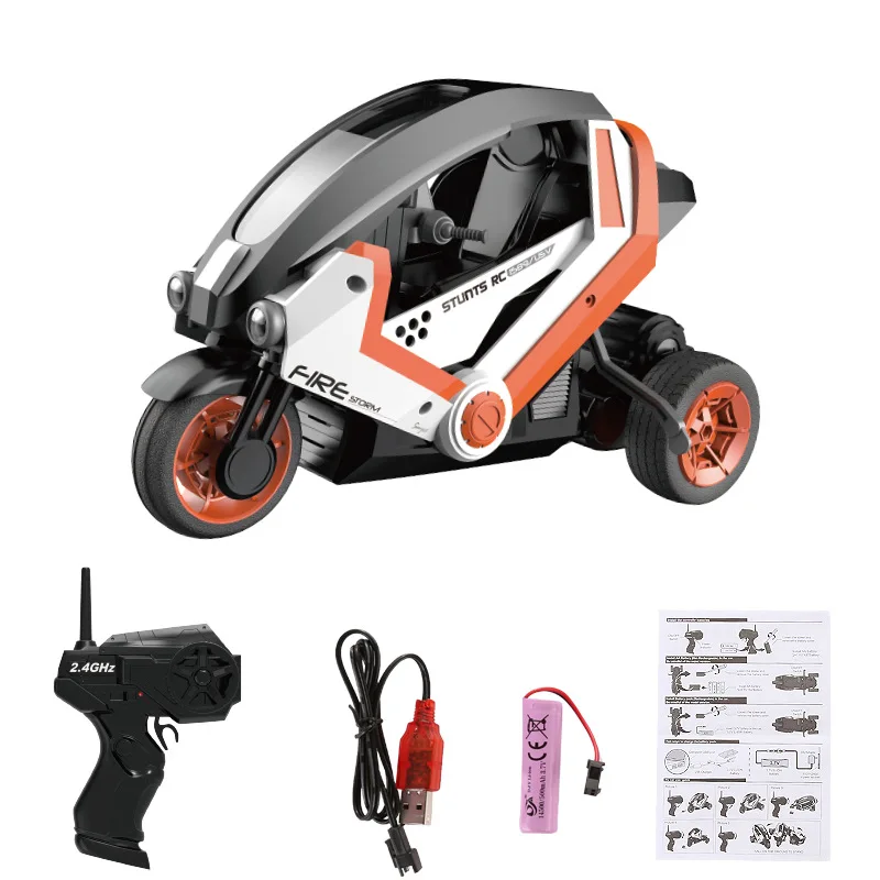 LED 헤드라이트가 있는 오프로드 차량 ATV, RC 오토바이, 1:8 체중계, 2.4GHz, 3 바퀴, 리모컨 드리프트 자동차, 모토 장난감, 어린이 선물