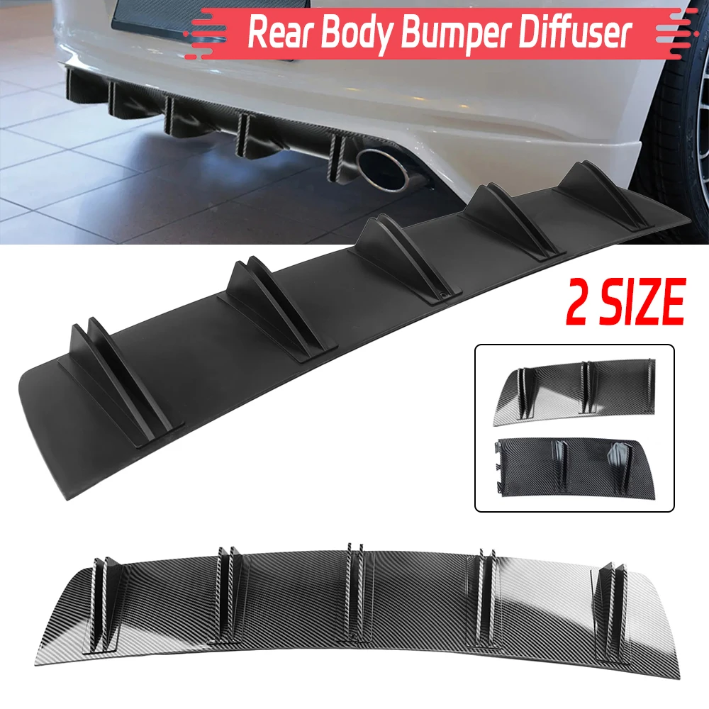 

Universal Spoiler General Shark Fin Two-Section Car Rear Bumper Lip Diffuser for BMW E60 E46 E90 F10 for Mercedes Benz CLA Class