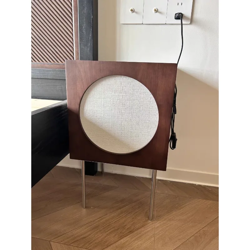 Modern Minimalist Solid Wood Floor Lamp with Side Table Shelf Multi Function Standing Light for Living Room Bedroom Bedside LED