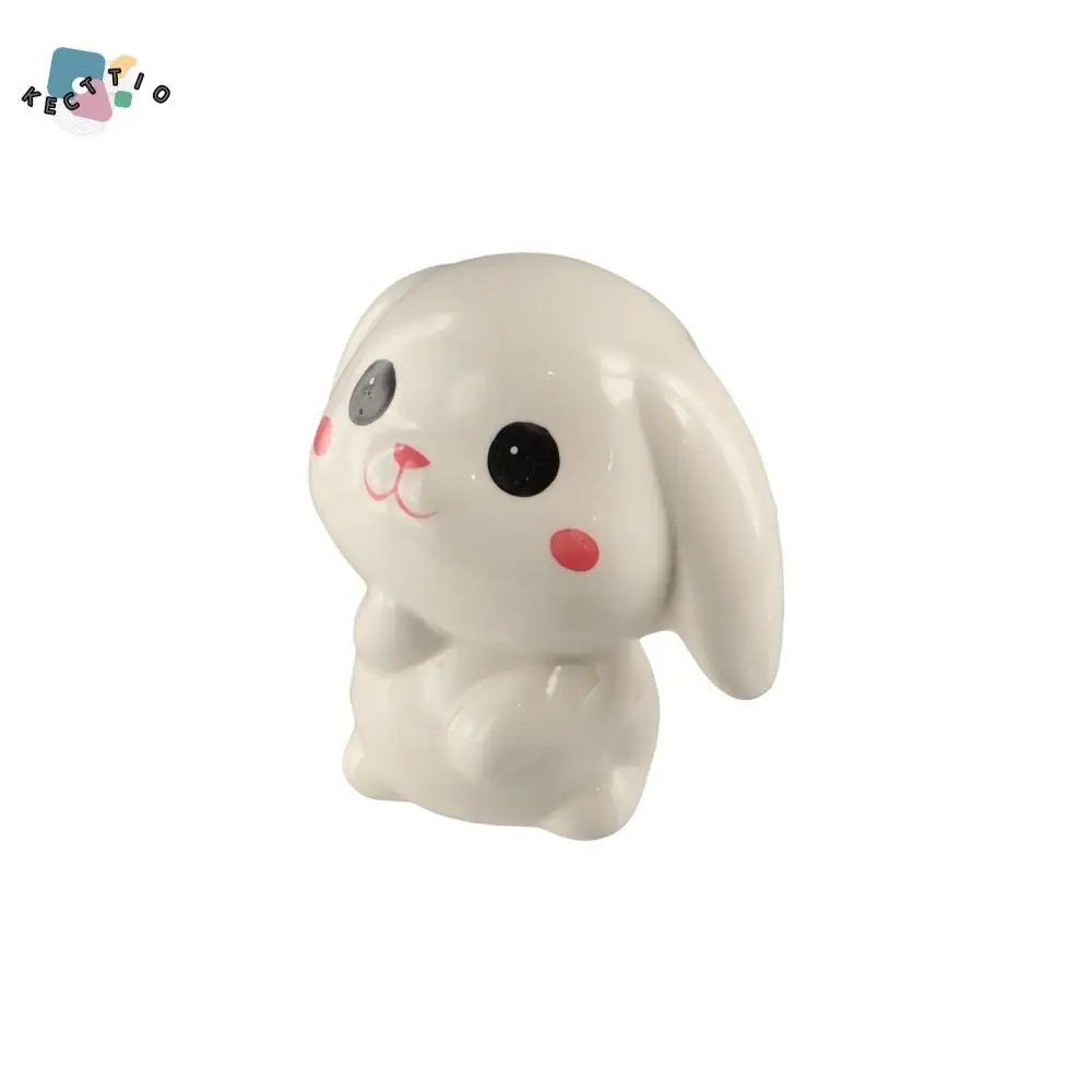 Practical Cute Rabbit Piggy Bank Unique Removable Cartoon Deposit Box Vivid Animal Piggy Bank Table