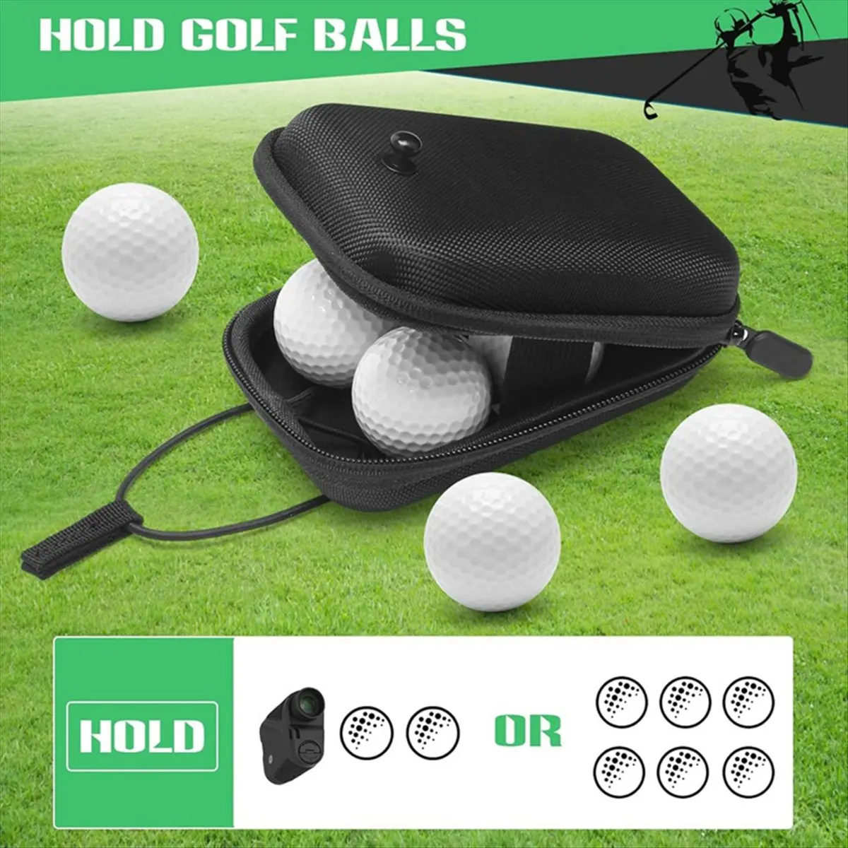 ONGE Golf Rangefinder Bag Golf Rangefinder Case Golf Range Finder Bag Golf Rangefinder Case Golf Range Meter Carrying Bag