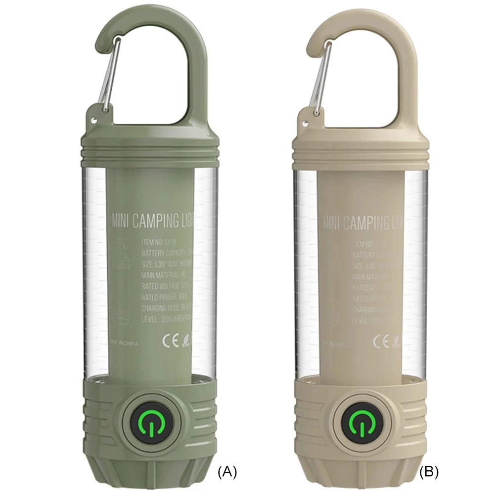 Luce da campeggio retrò a LED Tipo-C Torcia di emergenza con ricarica Illuminazione esterna Lampada a sospensione per atmosfera da campo