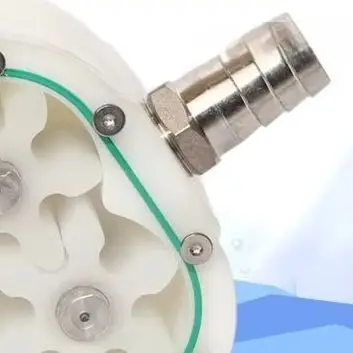 Conveying Cam Rotor Pump Head Food Grade Gear Pump Head 38 or 96 Milliliters Per Revolution