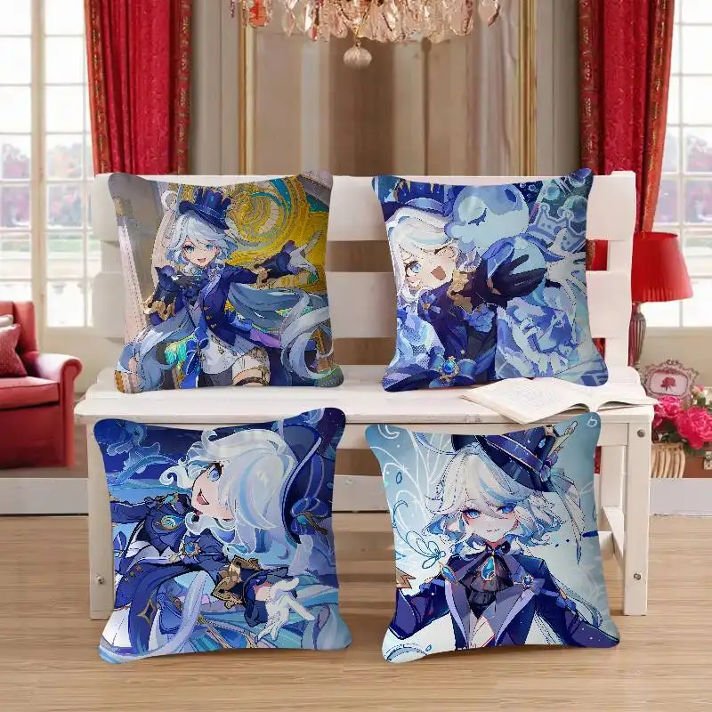 

F-Furina Personalized Pillow Cover Kids Bedroom Wild Party Decor Pillowcase Kid Birthday Shower Gift