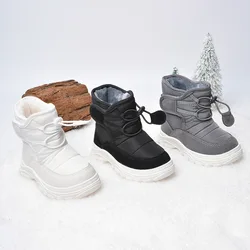 Winter Kids Baby Boots Soft Soles Children Snow Boots for Boys and Girls Keep Warm Kids Toddler Shoes Black White Gray CSH1558