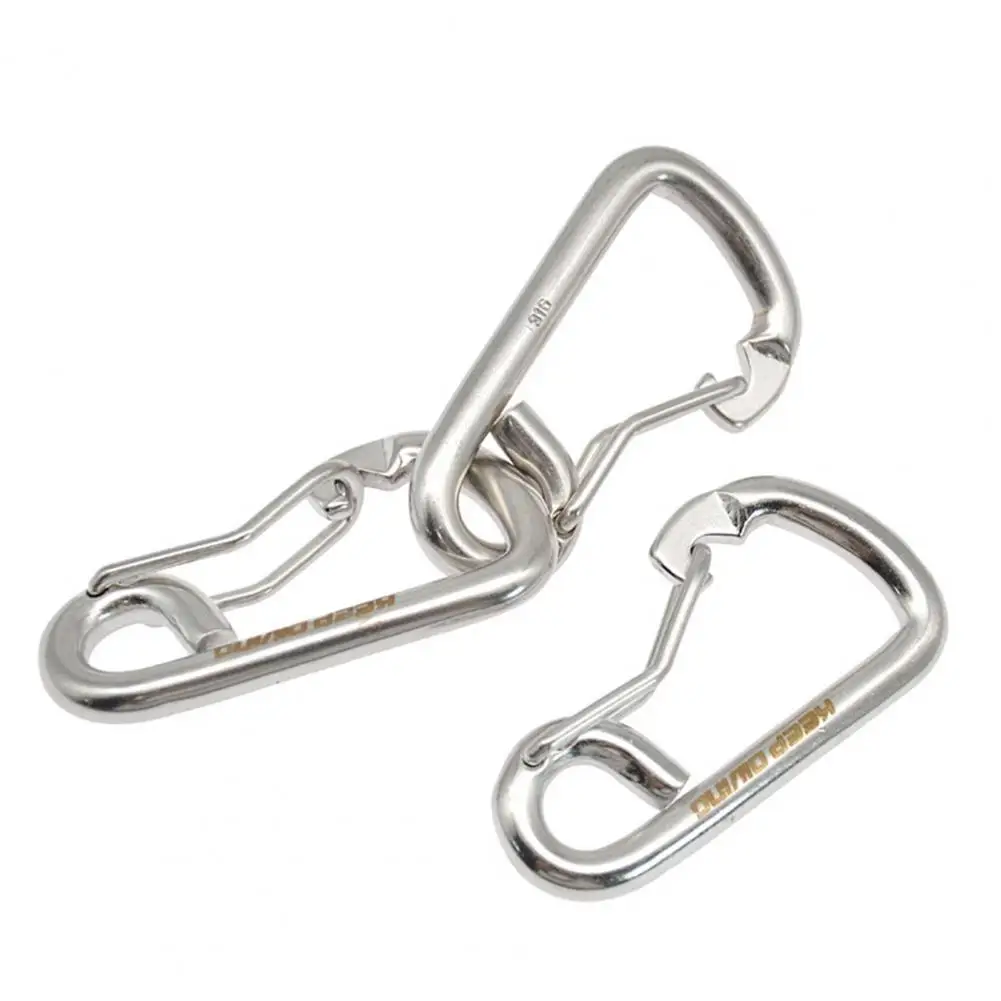 Carabiner  Durable Portable Tightly Closed  Multi-purpose Diving Bending Hook for Diving