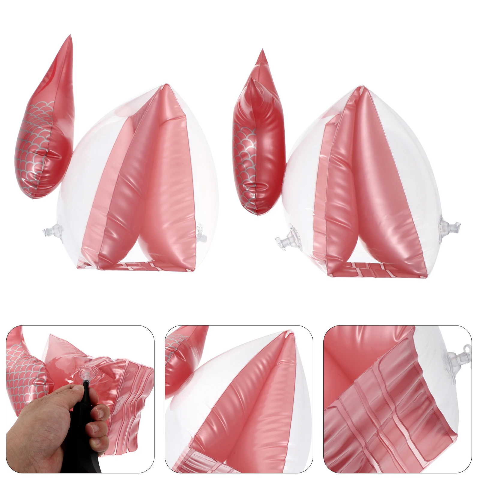 

Children Swimming s Inflatable Arm Float Sleeves Pool Beach Lake Fun Friendly Mermaid Series Arm Material Storage