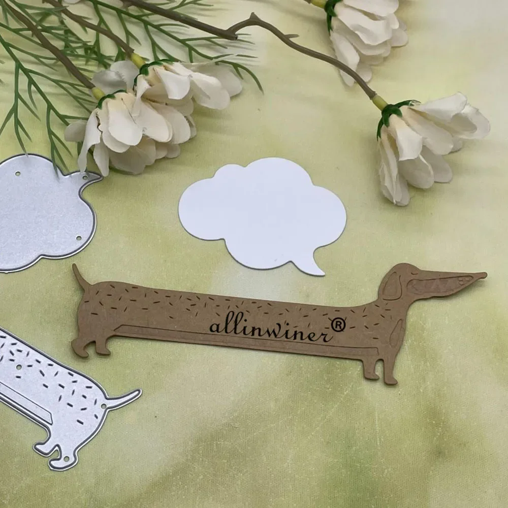 Speech bubble dog Metal Cutting Dies Stencils For DIY Scrapbooking Decorative Embossing Handcraft Die Cutting Template