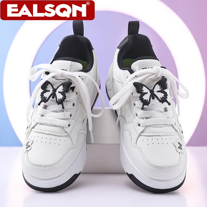 4-Wheels Walking Shoes With Butterfly Patterns Children's Outdoor Sport Roller Skate Sneakers For Teenagers Girls Entertainment