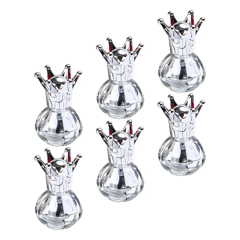 Bouteilles vides de vernis à ongles en verre, conteneurs de stockage de Gel pour ongles, outils de manucure rechargeables pour professionnels et à la maison, 6 pièces