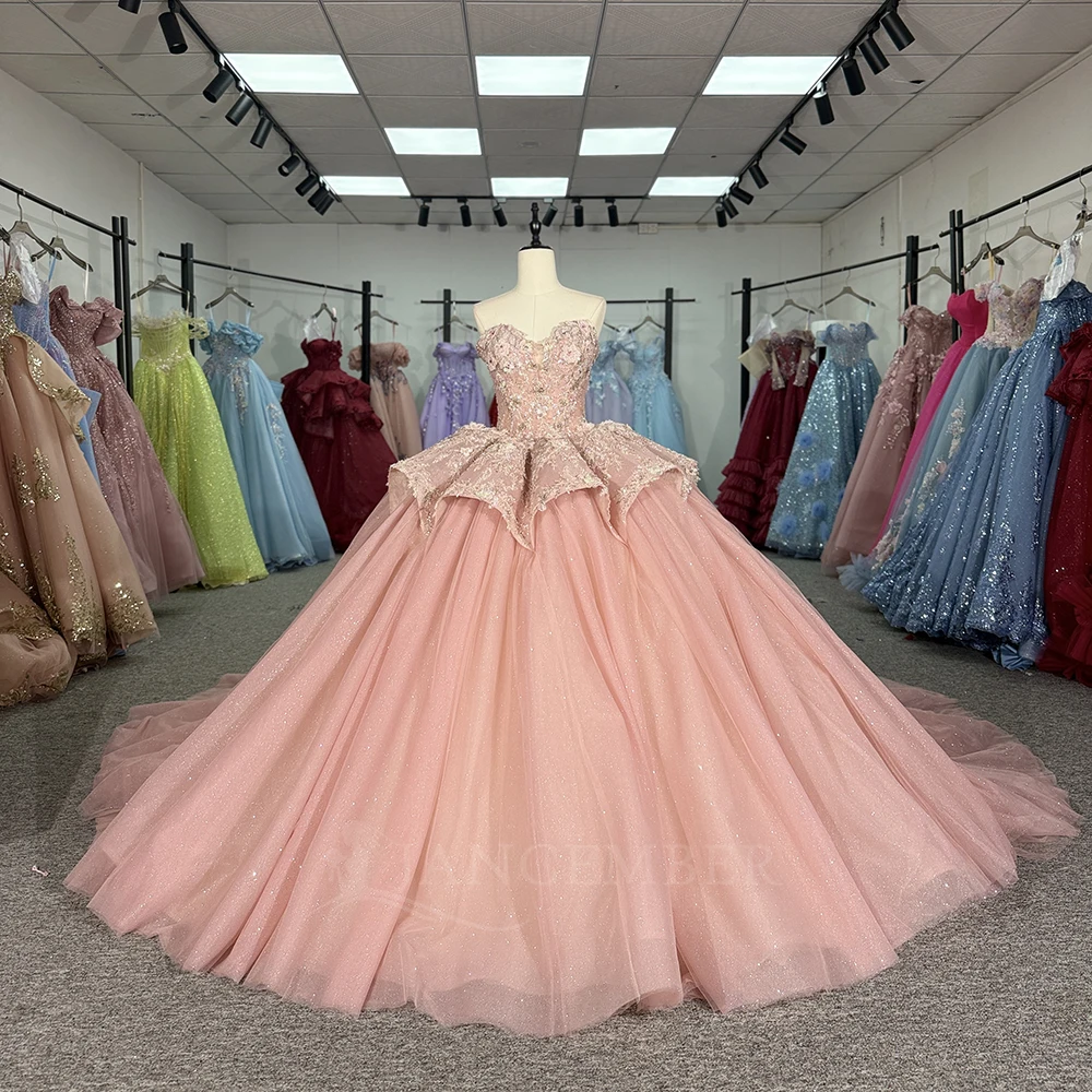 

Luxury Quinceañera Dresses Sleeveless Tiered Organza Two-Piece Customized Dresses for 15 Years vestidos de 15 quinceañera