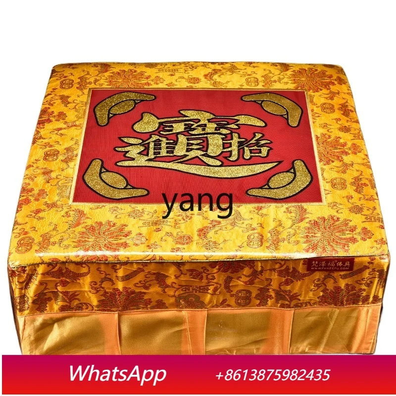 

CX Square embroidery worship Buddha cotton pad diagonal cushion worship chair seat cushion kneeling pad