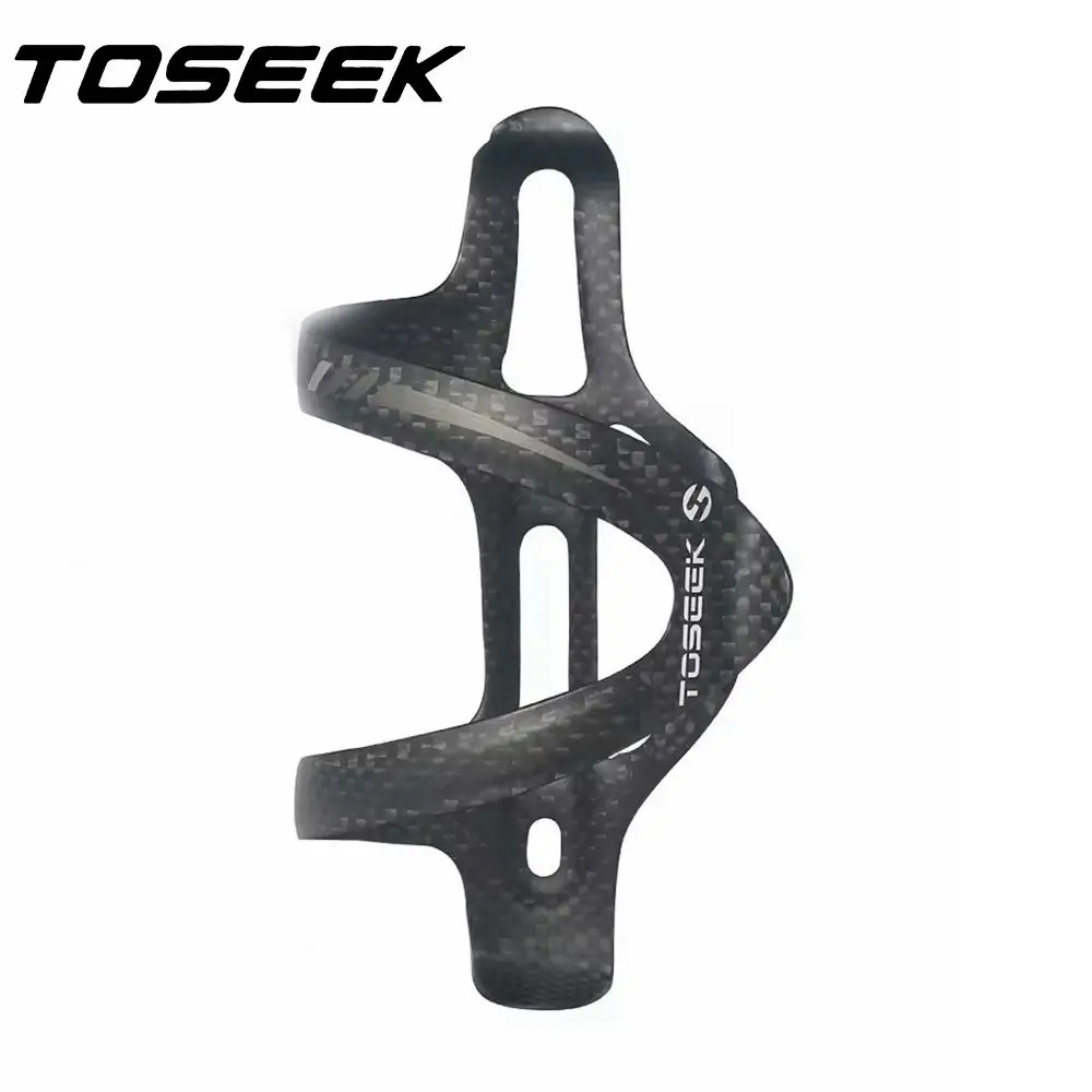 TOSEEK Full Carbon Fiber Bicycle Water Bottle Cage Bottle Holder Bike MTB Road Mountain Cycling Parts Right Opening - 2Pcs/Lot