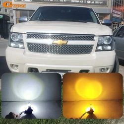 For Chevrolet Avalanche Camaro Corvette Tahoe 3157 Dual Color Switchback LED DRL Parking Front Turn Signal Light Bulbs
