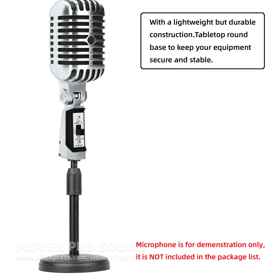 テーブルデスクトップホルダーマイクスタンド Shure 55 SH 55SH II