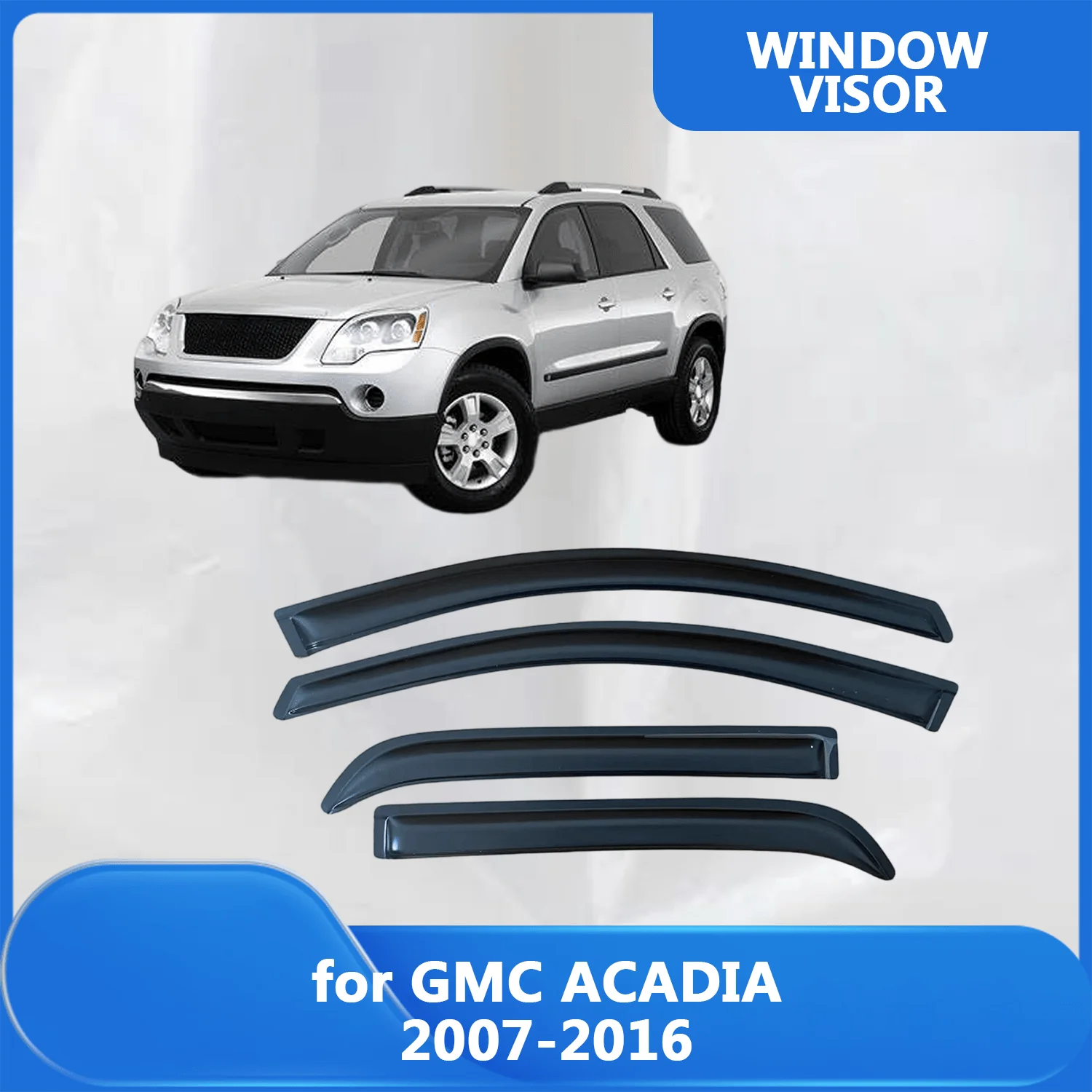 

Window Visor for GMC ACADIA 2007 2008 2009 2010 2011 2012 2013 2014 2015 2016 Wind Deflectors Rain Guards Door Visor Vent Shades