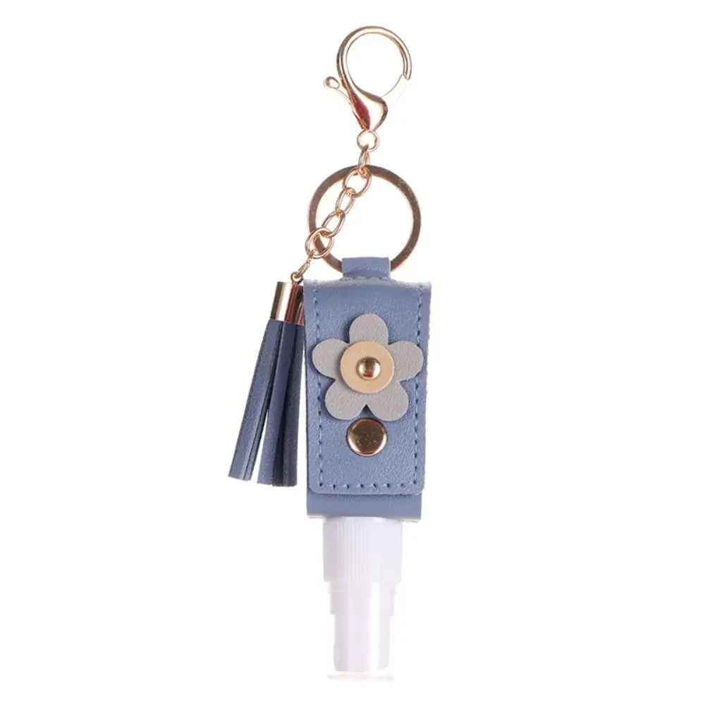 30 ML Refillable Bottle Perfume Atomizer with Keychain Holder Cosmetic Container Toner Organizer with Bottle Cover