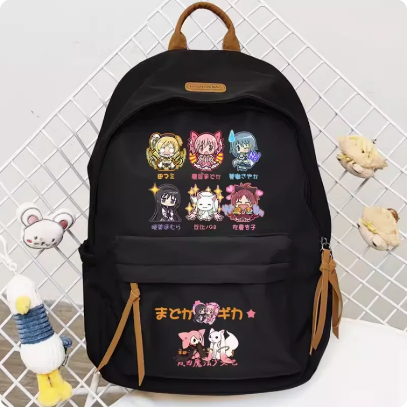 Anime Puella Magi Madoka Magica Kaname Madoka Schoolbag Backpack High-capacity Shoulder Bag Cosplay Student Teenage Gift B657