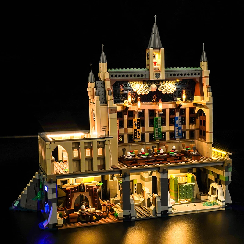 Lazishi LED light 76435 set is suitable for Hogwart Castle: The Great Hall building blocks (only including lighting accessories)