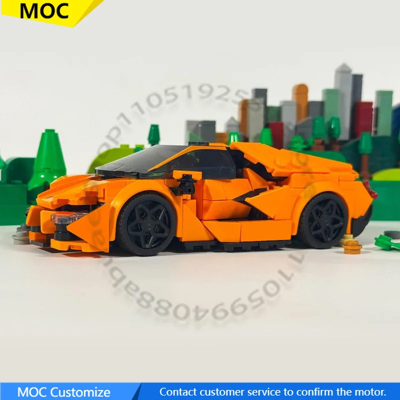 

531 PCS Supercar Raging Bull Revuelto and Huracan STO MOC Customize Modular Building Block Creative DIY Boys Assembly Toy Gift