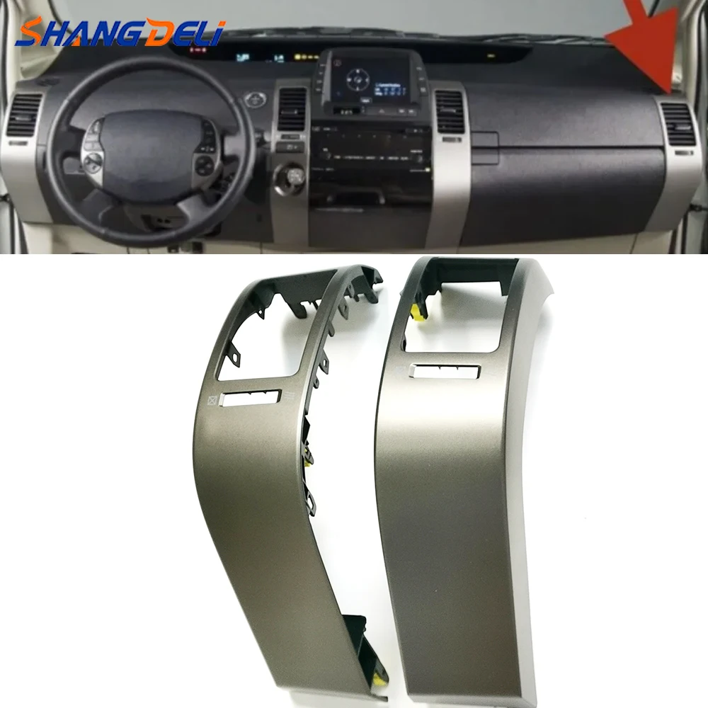 

2PCS Fit for Toyota Prius 2004-2009 Car Inner Left/right side Air Conditioning Vent Air Vent Frame Dashboard Car Accessories