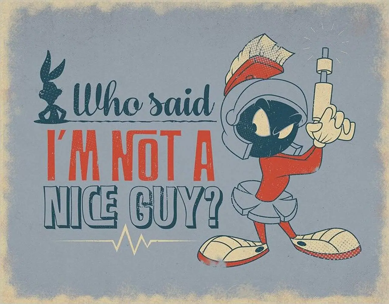 Desperate Enterprises Marvin - Nice Guy Tin Sign - Nostalgic Vintage Metal Wall Decor - Made in USA sign sign