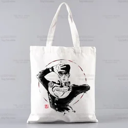 Kujo Jotaro JOJO Anime Shopping Bag Shopper Jute JOJO's Bizarre Adventure Bag Shopping Manga Tote Bag Shoping Reusable Bolsa