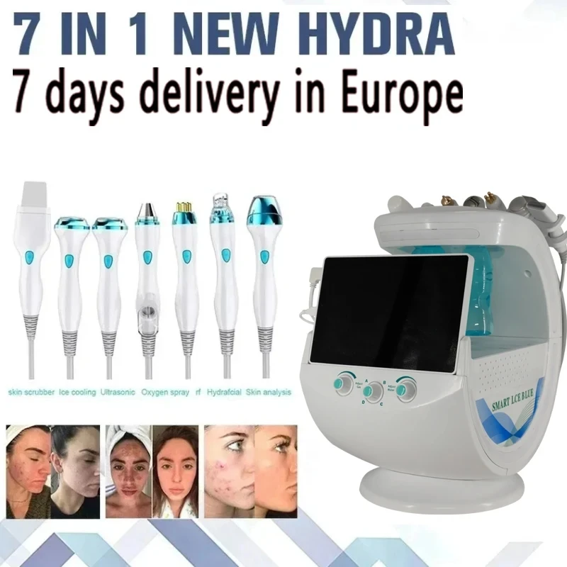 

Hydro facial Machine High Quality Oxygen Machine Dermabrasion H2o2 Hydro facial Skin Analyzer Machine Face Skin Care Face Spa