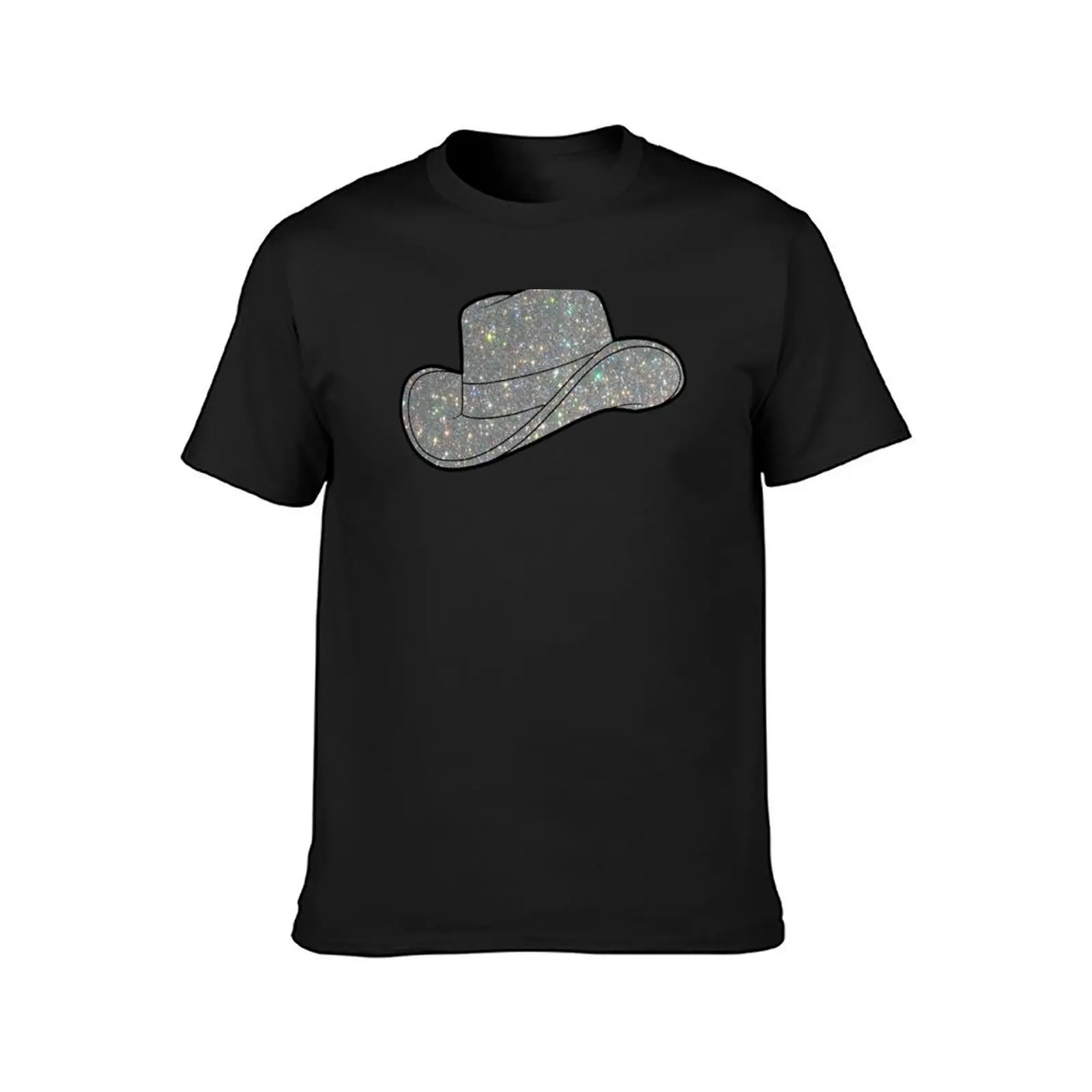 Rhinestone Cowboy Hat T-Shirt sublime kawaii clothes oversizeds funnys men graphic t shirts