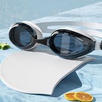 Creative HD Summer Swimming Goggles Anti Fog Silicone Swim Eyewear Adjustable Waterproof Diving Swim Glasses Men Women