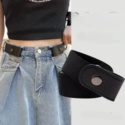 Adjustable Elastic Waist Band Invisible Belt Buckle-Free Belts for Women Men Jean Pants Dress No Buckle Easy To Wear