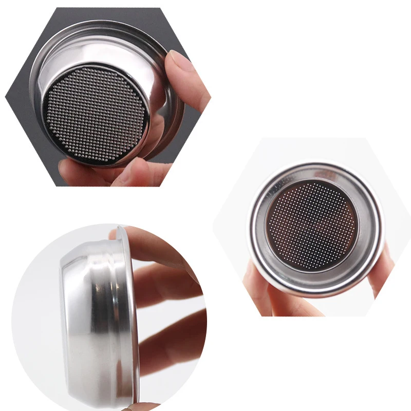 58mm 1/2/4 Cup  7g 18g 22g and Blind Bowl Filter Replacement Filters Basket Dosing Ring for Coffee Bottomless Portafilter Parts