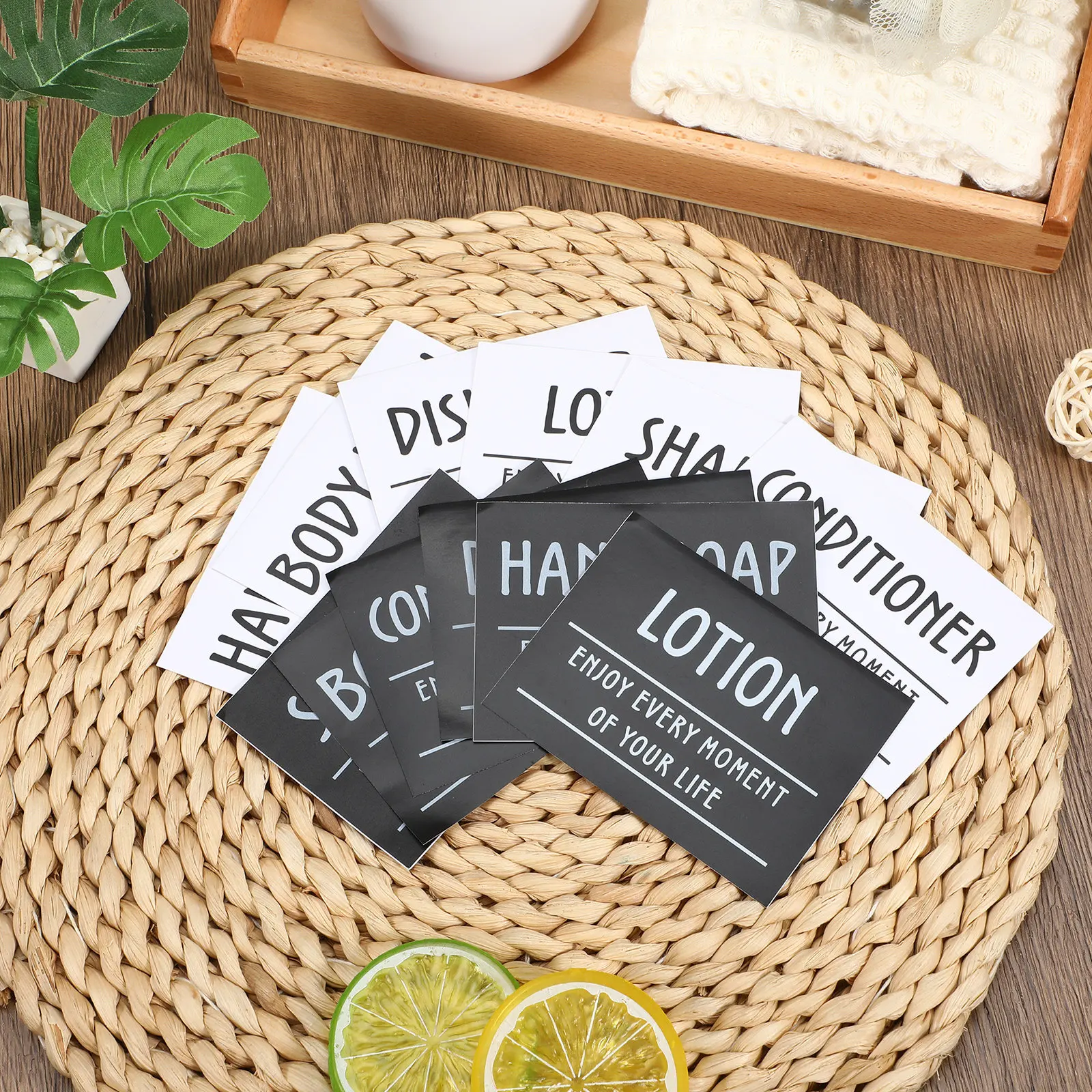Stickers Labels Halloween Christmas Bathroom Label Sticker Bathroom Label Stickers Bathroom Waterproof Labels 12Pcs