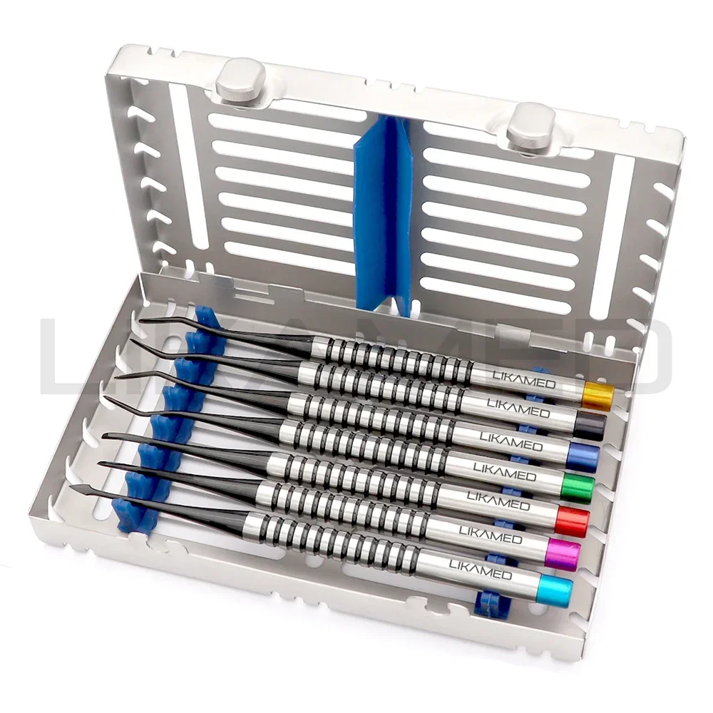 LIKAMED Proximators Kit Dentals PDL Proximator Kits Packed in a Stainless Cassette 7 PCS German Quality