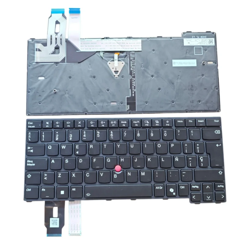 US/SP Keyboard Backlit For Lenovo ThinkPad T14 L14 P14s Gen 5 Gen6 USA Backlight Trackpoint Keyboards 5N21M37780 5N21M37895