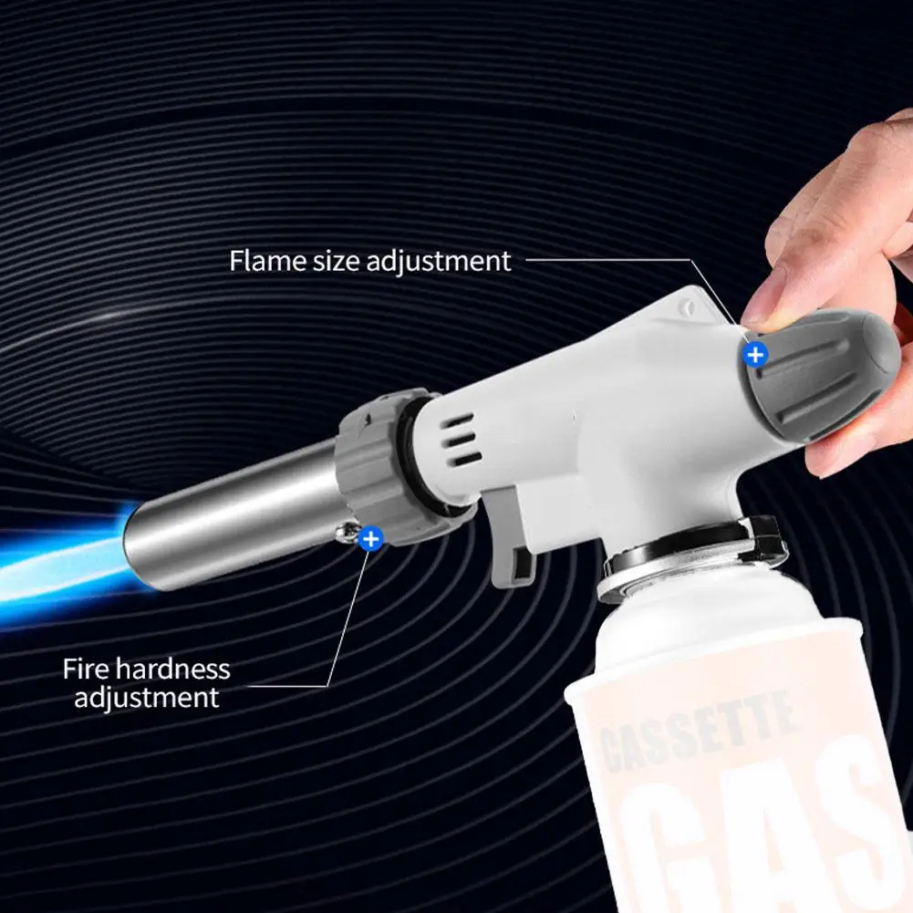 Pistolet à flamme en métal, torche à gaz de soudage, extérieur, soufflage de pulvérisation, torche au butane inversée, Eva, barbecue, équipement de chauffage, outils