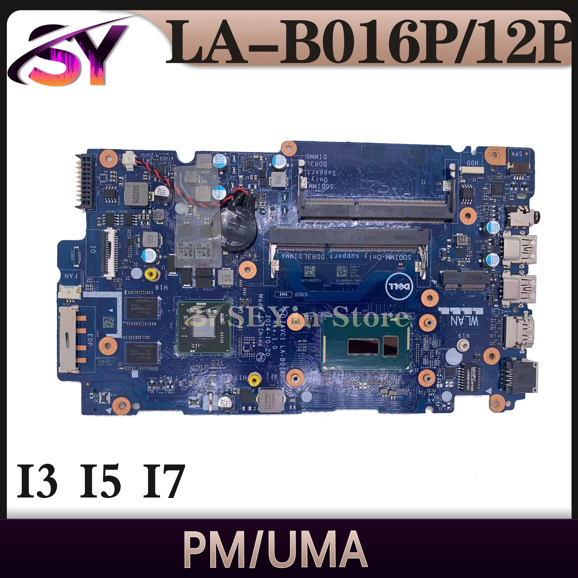 

Notebook LA-B012P LA-B016P Mainboard For Dell Inspiron 5447 5547 5548 5442 5543 5542 Laptop Motherboard I3 I5 I7 UMA/PM DDR3L