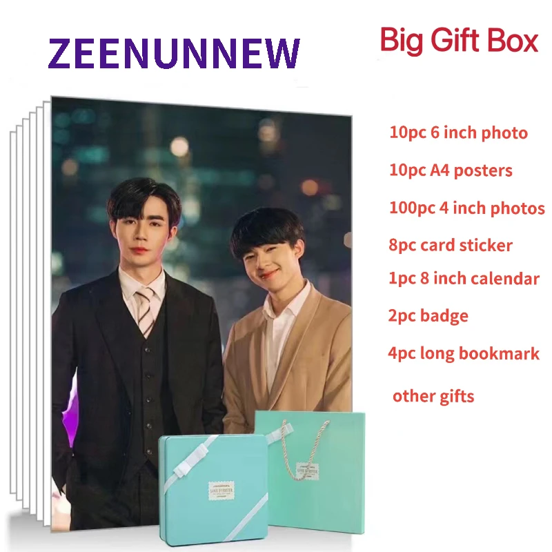 

ZEENUNNEW Li Haihai Lin Jingyun Poster+Calendar+Bookmark+Card Stickers+Badge Stationary Set, CutiePieSeries Tin Box Gift Package