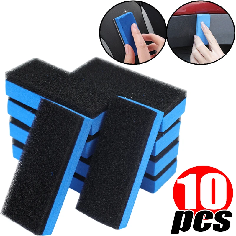 1/5/10pcs Car Wheel Cleaning Sponge Car Paint Surface Sponge Block Waxing Polishing Tire Brush Tools Car Wash Accessories