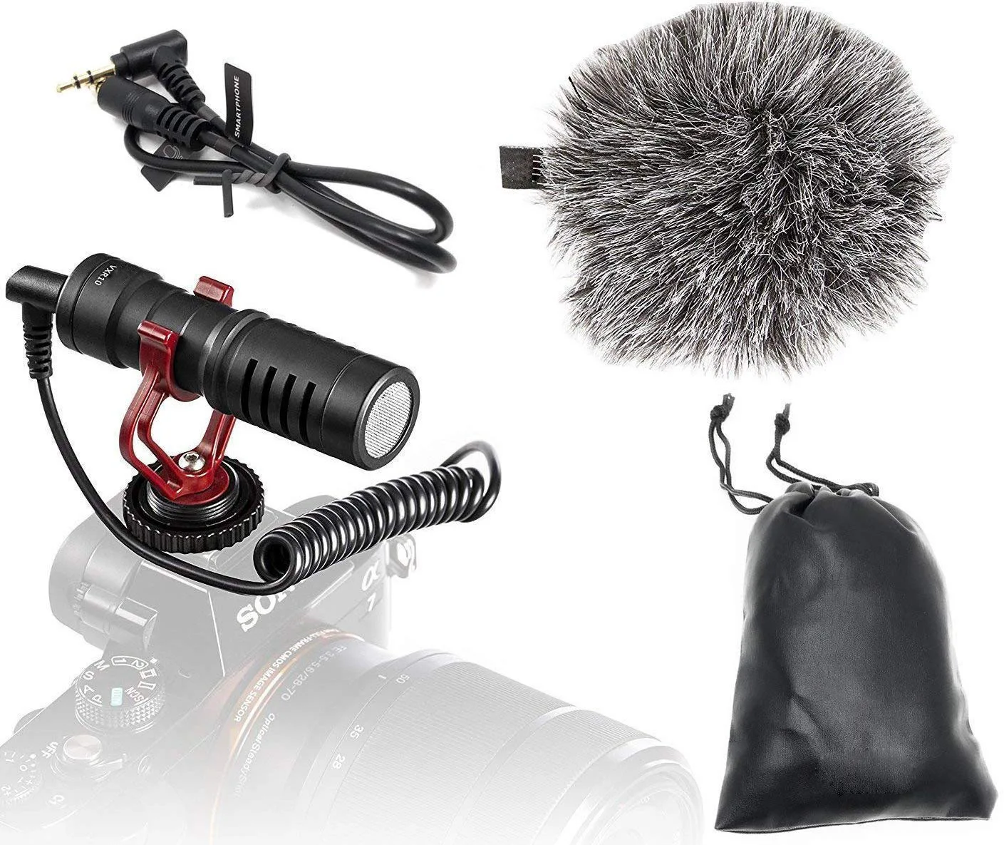 Wireless Interview Microphone for DSLR Cameras & Camcorders